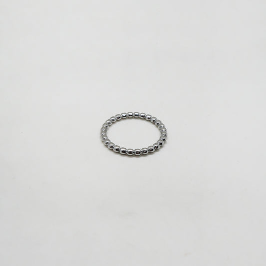 Dot spot silver ring